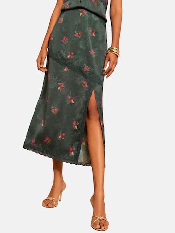 love & roses - Falda en verde: frente