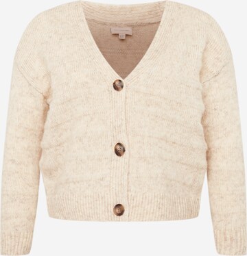 Cardigan ONLY Carmakoma en beige : devant