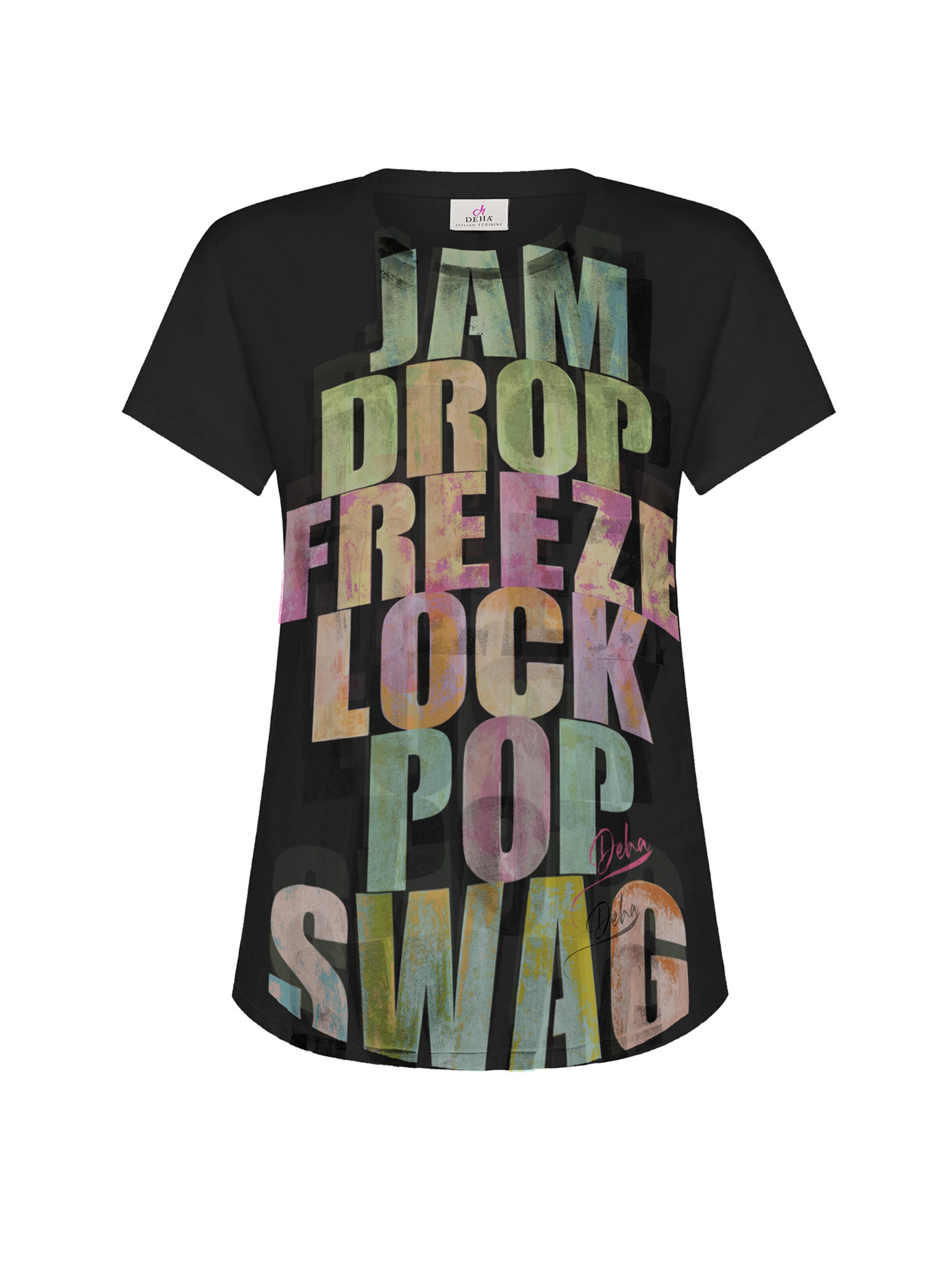 Maglietta di DEHA in nero: frontale