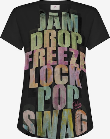 Maglietta di DEHA in nero: frontale