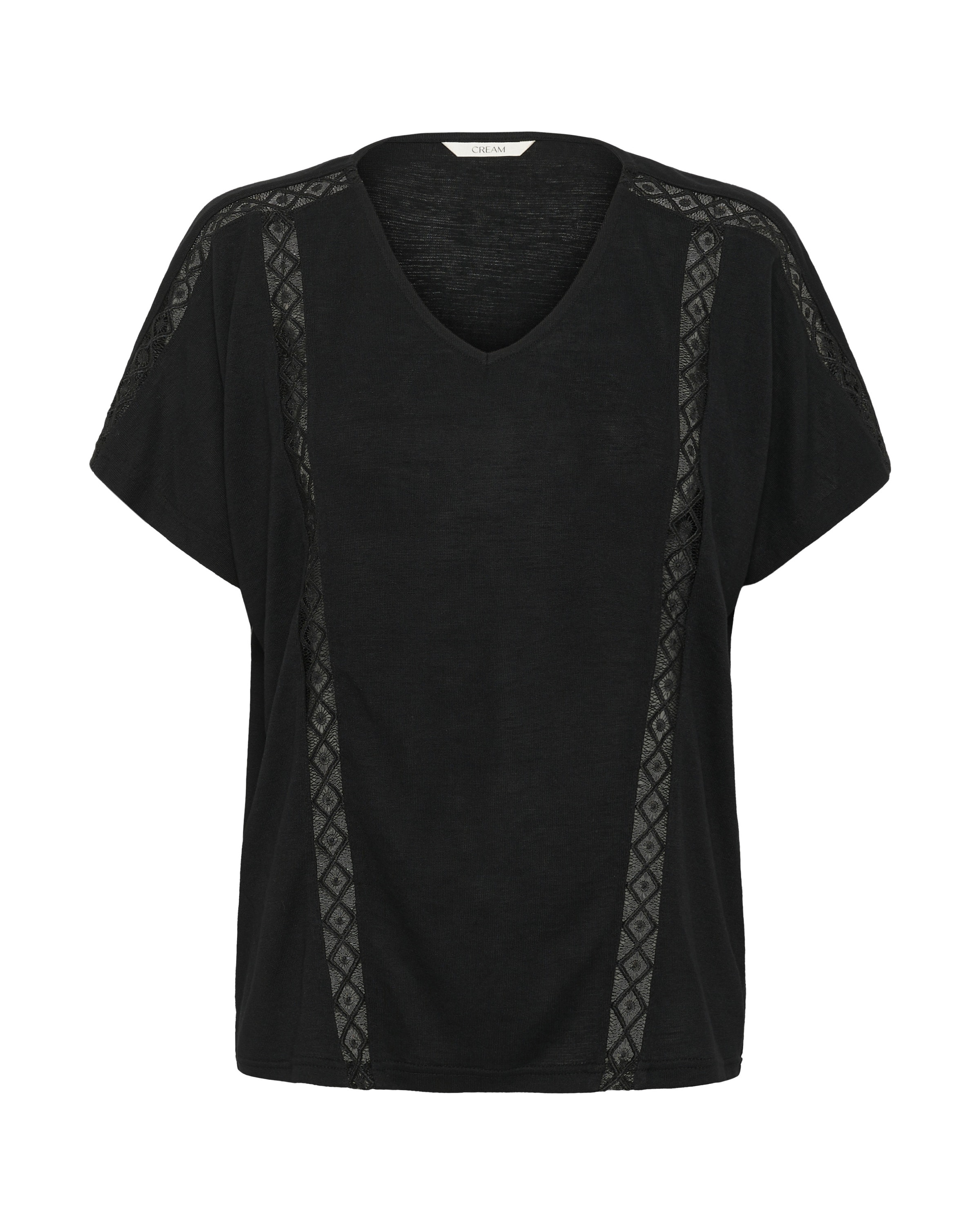 Cream Μπλουζάκι σε μαύρο: μπροστά