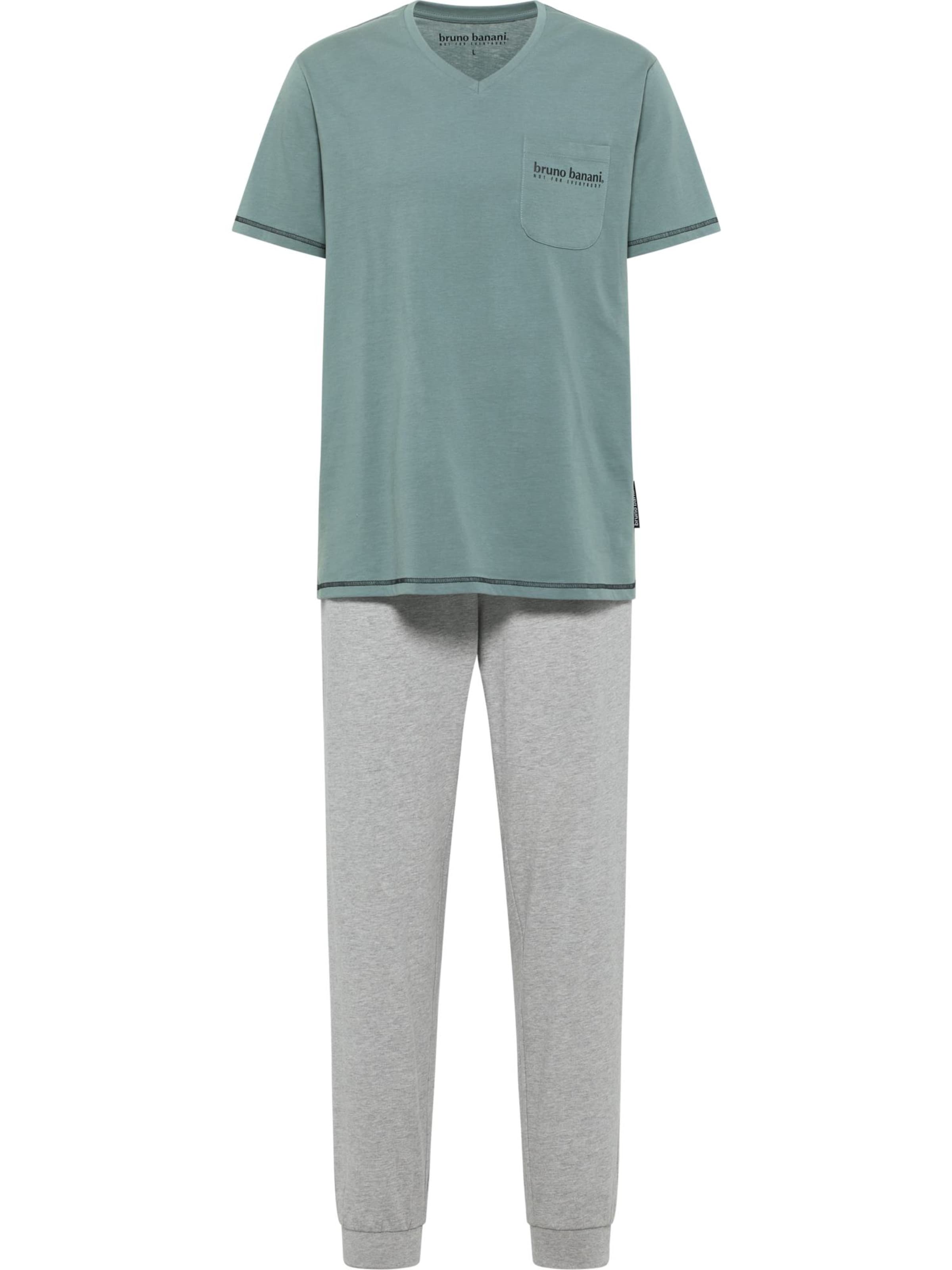Pyjama court 'BURKE' Bruno Banani en gris : devant