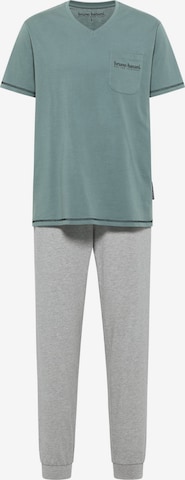 BRUNO BANANI Pyjama kort 'BURKE' in Grijs: voorkant