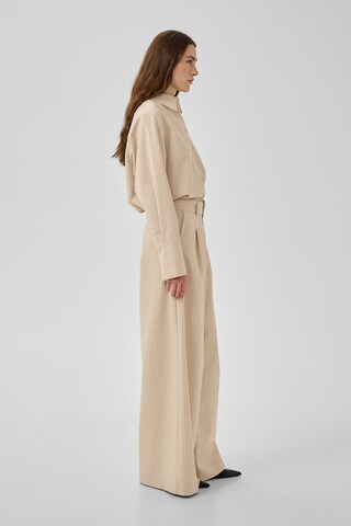 My Essential Wardrobe Wide Leg Hose 'VittaMW' in Beige