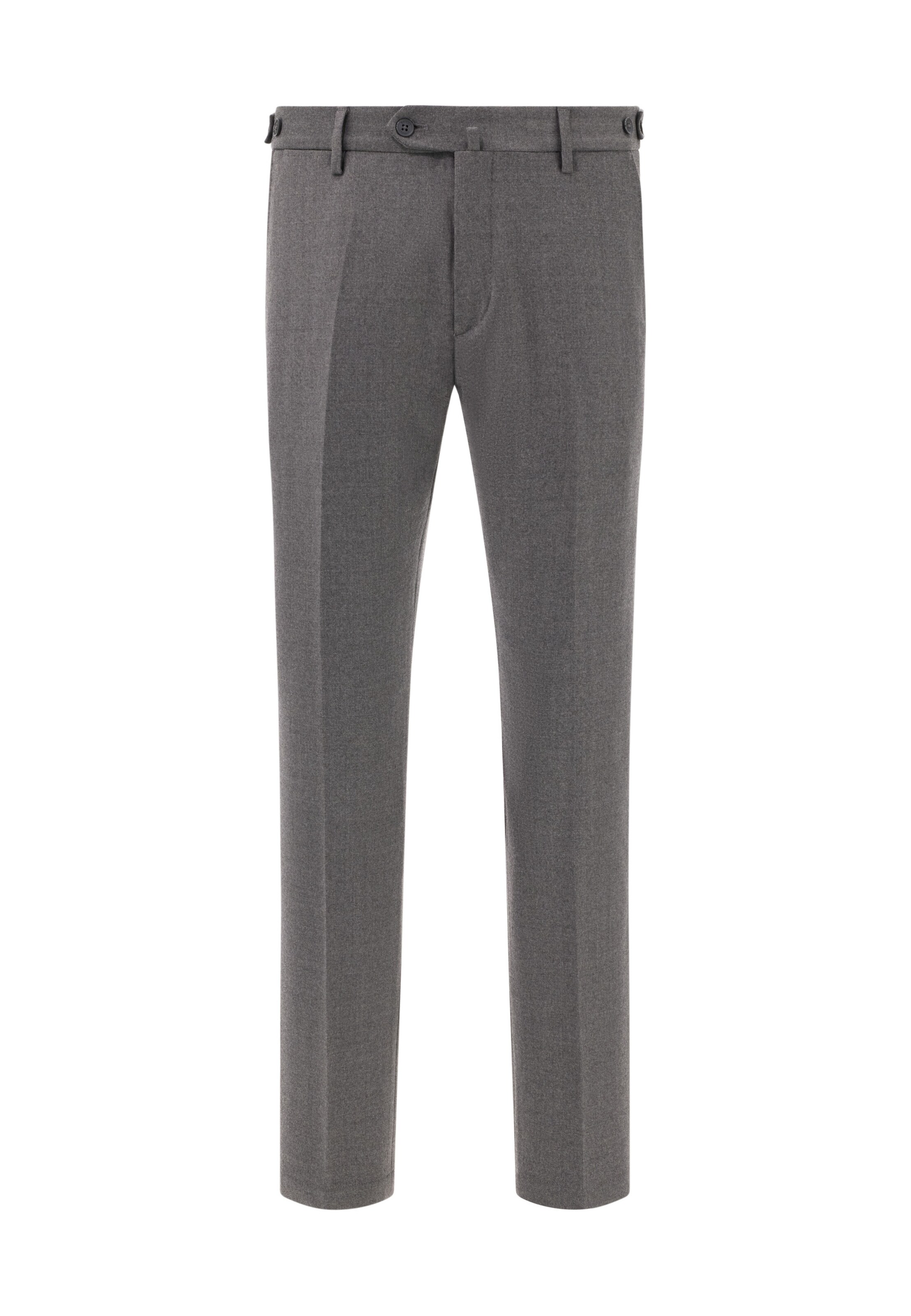 Boggi Milano Regular Trousers with creases in Grey: front