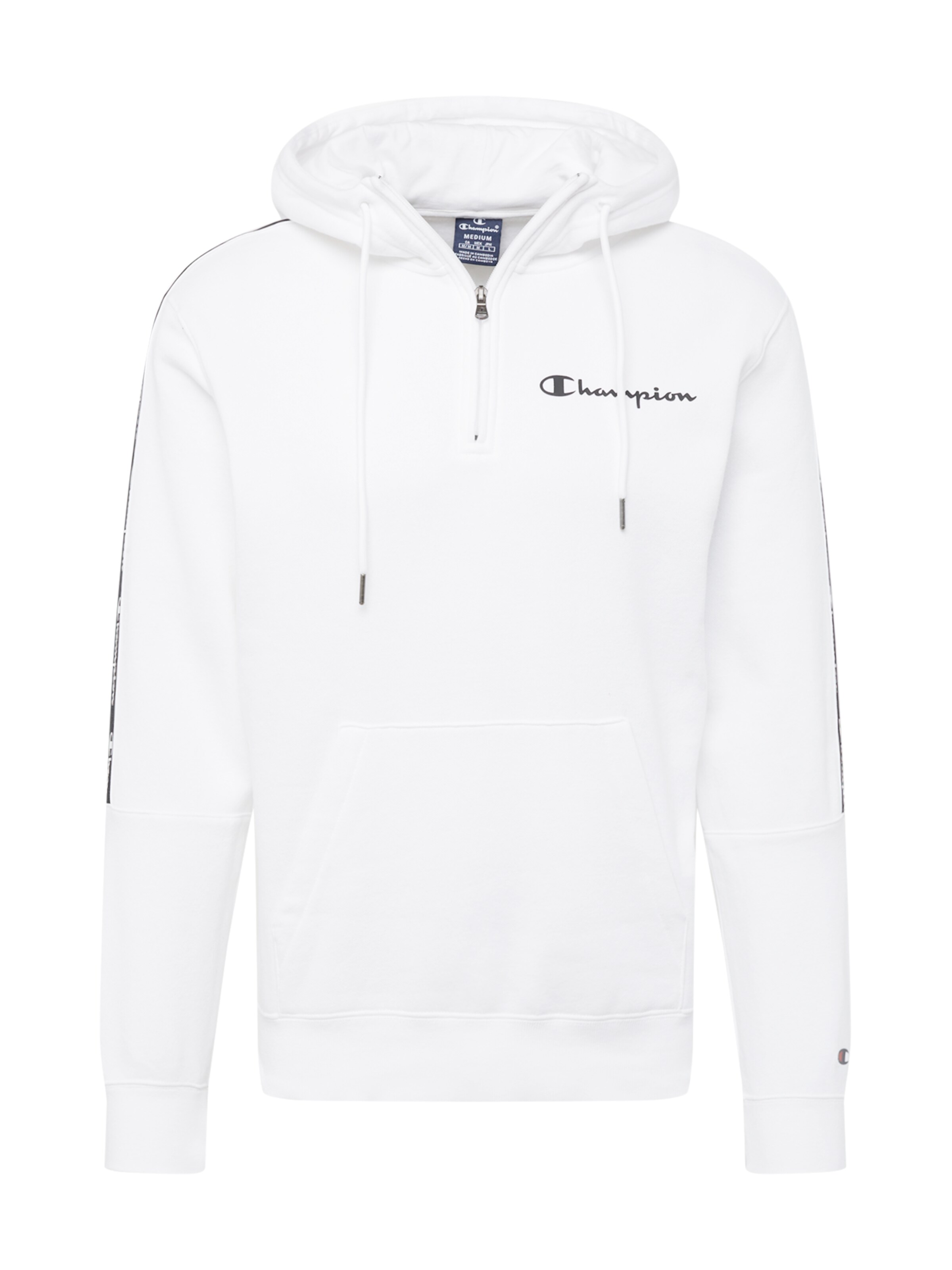 Champion Authentic Athletic Apparel Sweatshirt in Weiß: Vorderseite