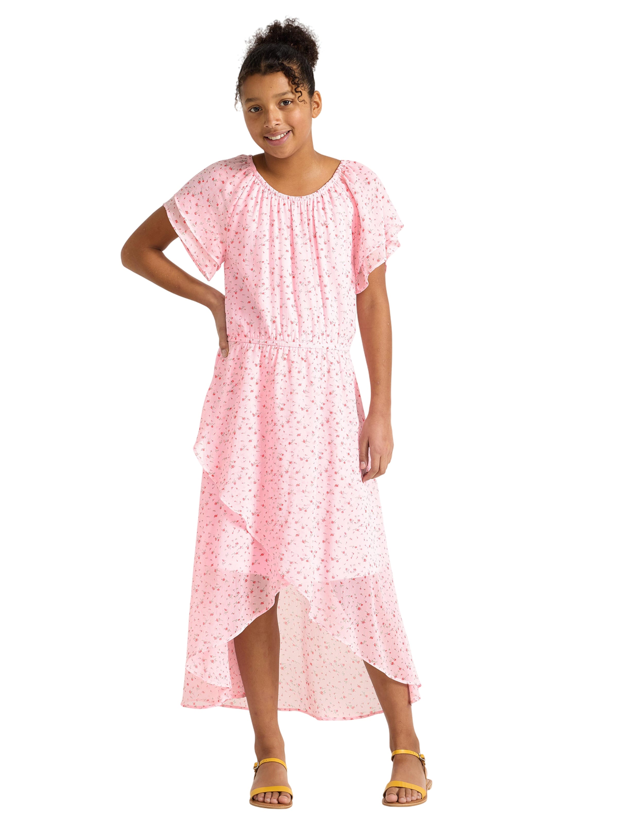 Lindex Платье в Ярко-розовый: спереди