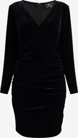 faina Dress in Black: front