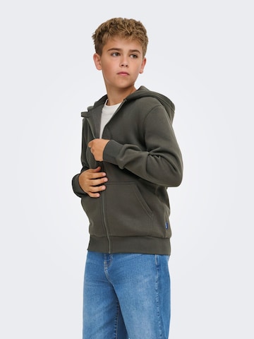 Only & Sons Junior Sweatvest 'OSJCeres' in Grijs: voorkant