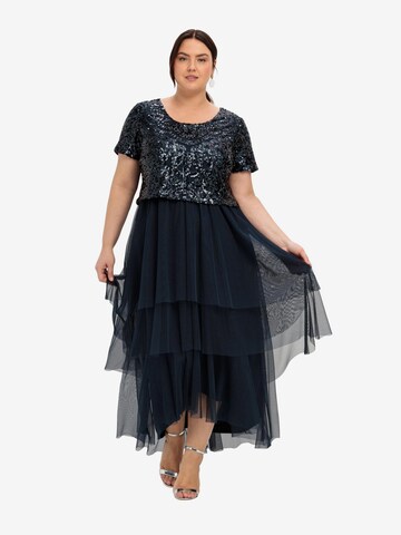 SHEEGO Abendkleid in Blau: predná strana