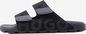 HUGO - Sapato aberto 'Evander' em preto: frente