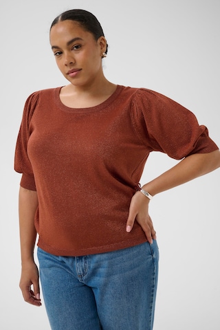 KAFFE CURVE Pullover 'KCRegitta' i brun