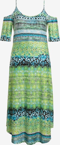 Ulla Popken Summer Dress in Green: front