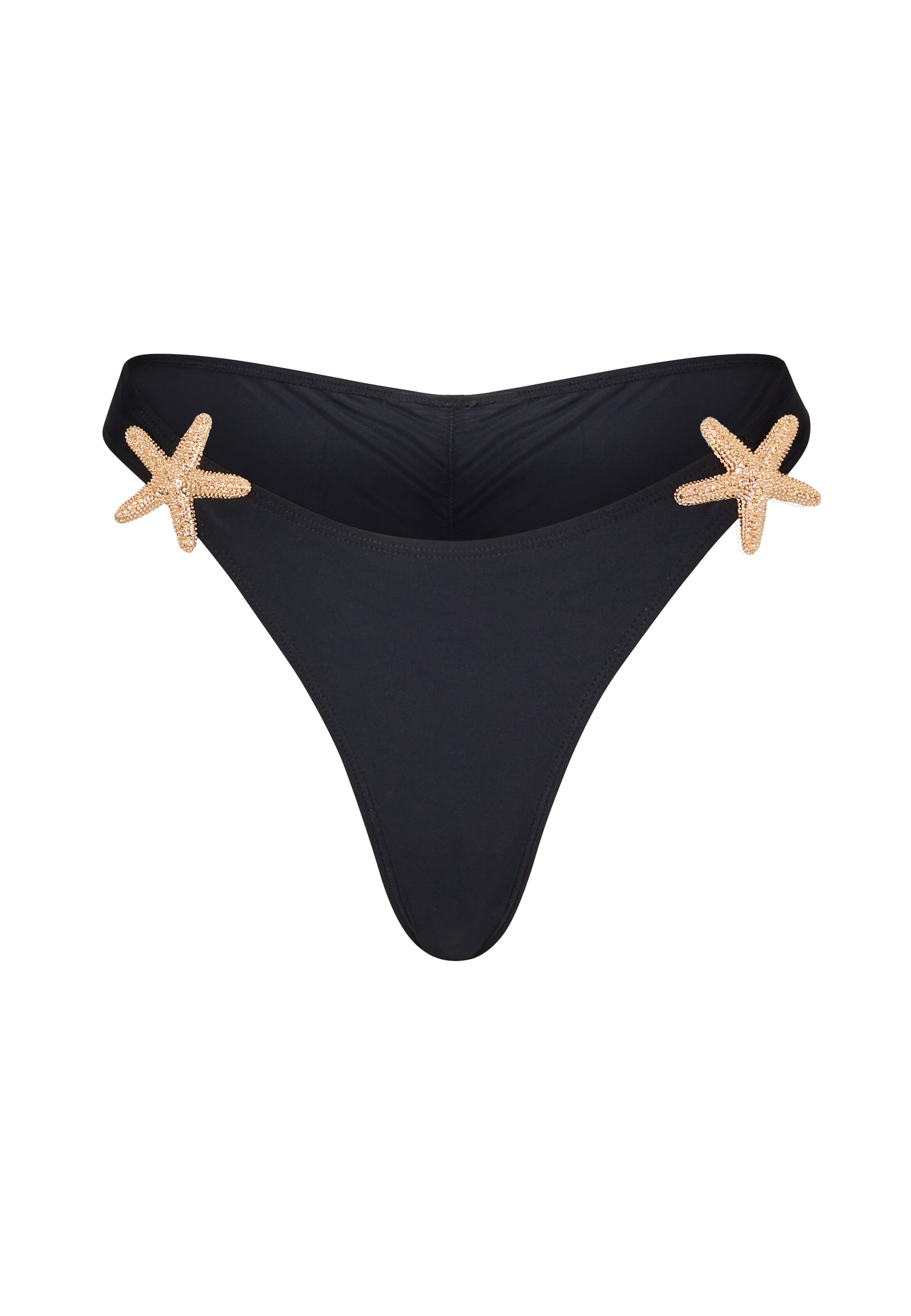 Moda Minx Bikinihose in Schwarz: Vorderseite