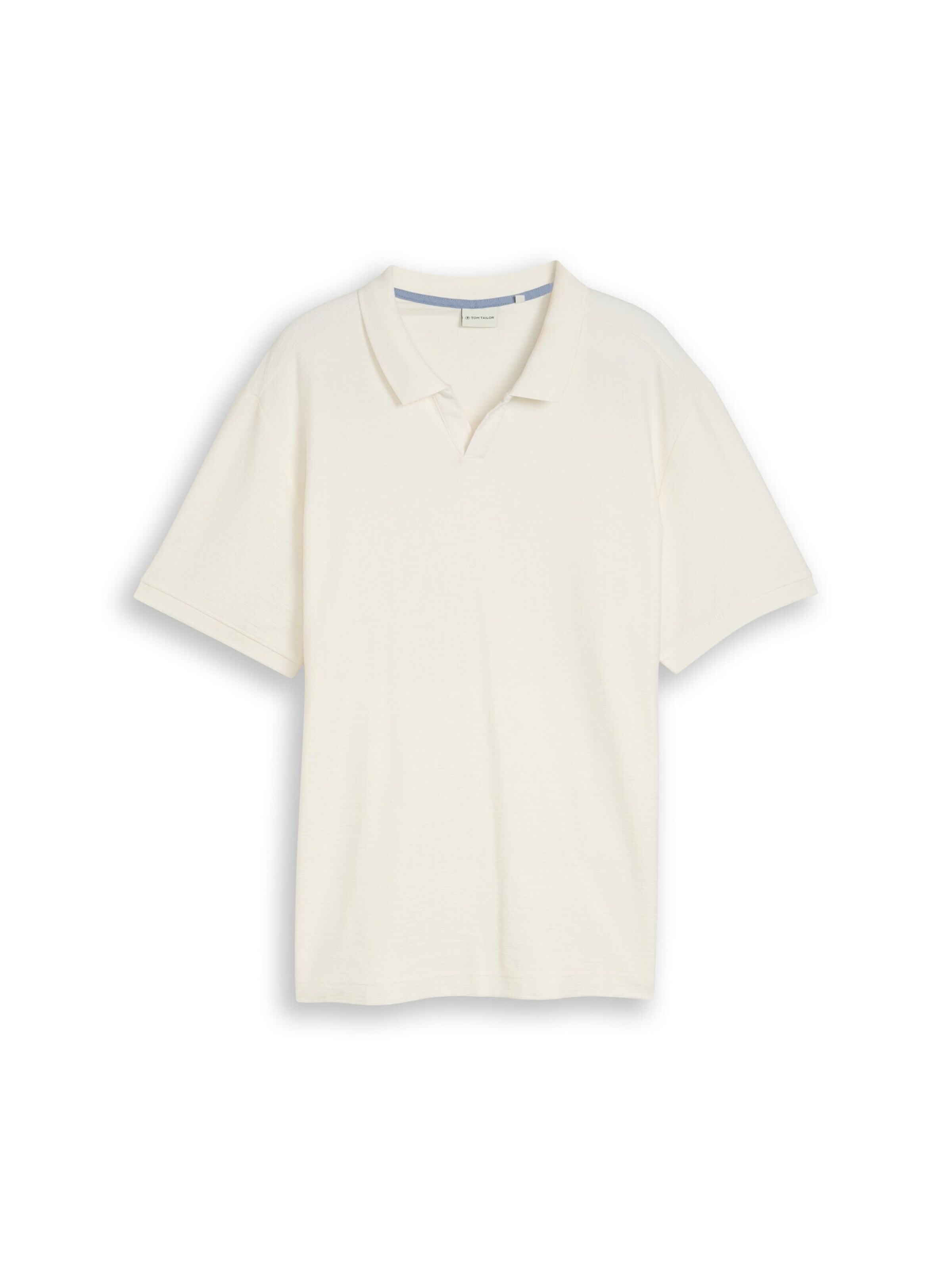 TOM TAILOR Men + Poloshirt in Weiß: Vorderseite