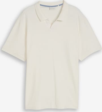 TOM TAILOR Men + Poloshirt in Weiß: Vorderseite