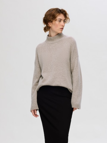 SELECTED FEMME Pullover i beige: forside