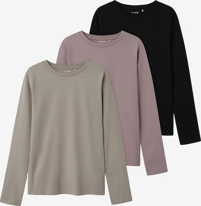 Marškinėliai iš TWO SOON, spalva – rusvai pilka / ryškiai rožinė spalva / juoda, Prekių apžvalga