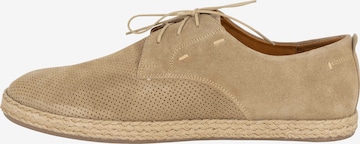DreiMaster Maritim Athletic Lace-Up Shoes in Beige: front