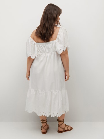MANGO Kleid 'Zurich' in Weiß