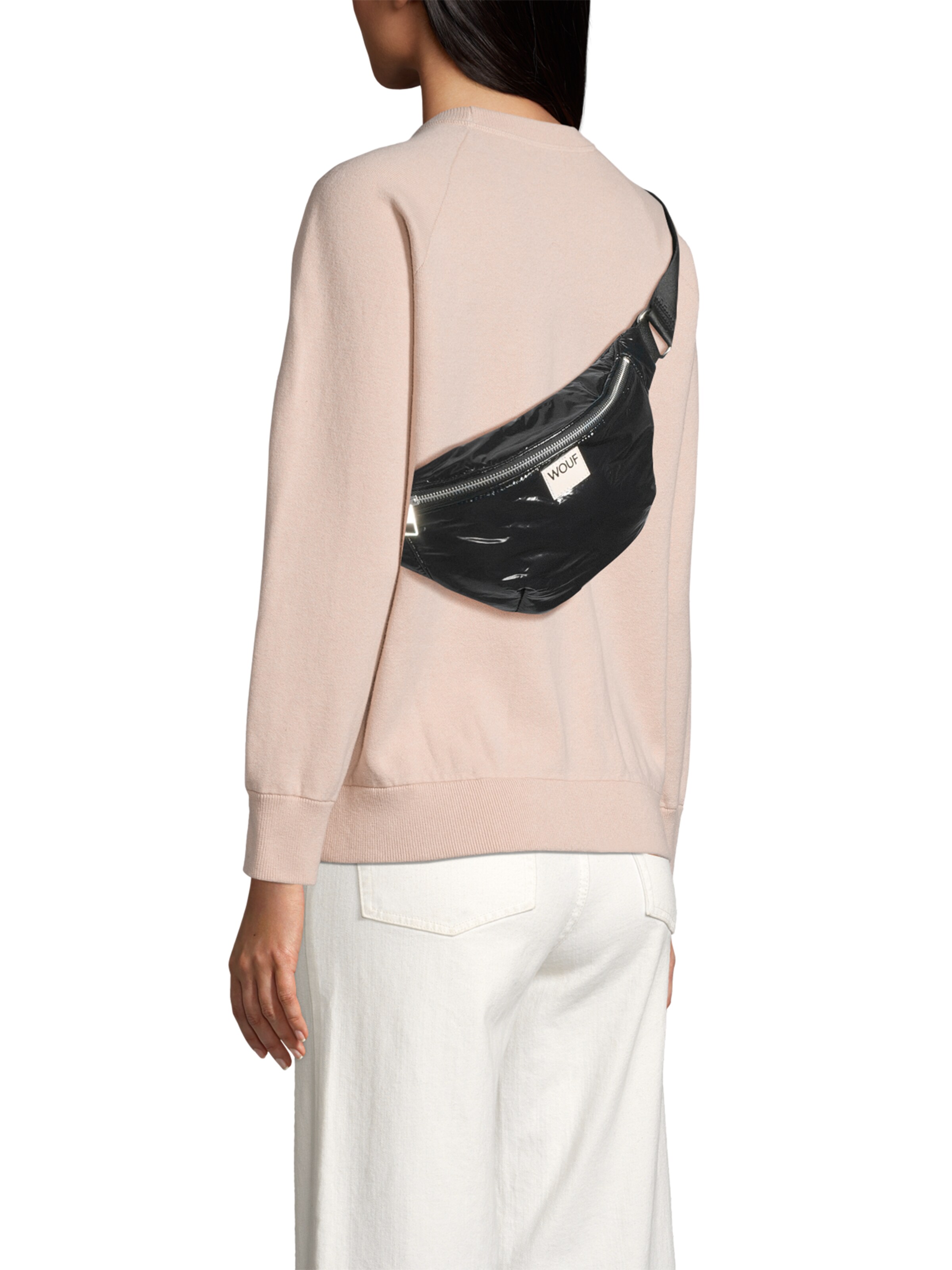 Marsupio 'Glossy' di Wouf in nero