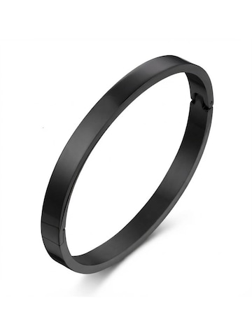 Staufergold Bracelet 'Armreif „Pure“ – Minimalistischer Edelstahl-Bangle' in Black: front