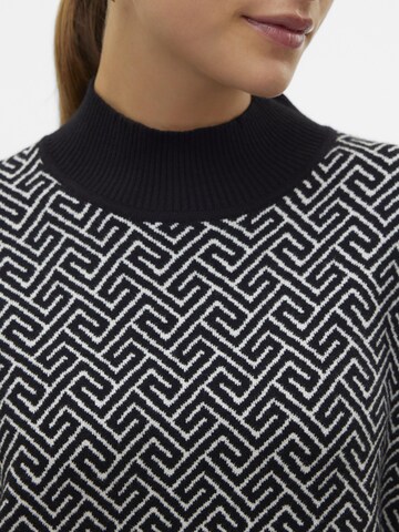 VERO MODA Strikkjole i sort