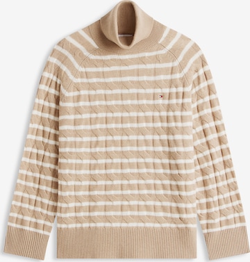 smėlio Tommy Hilfiger Curve Megztinis: priekis