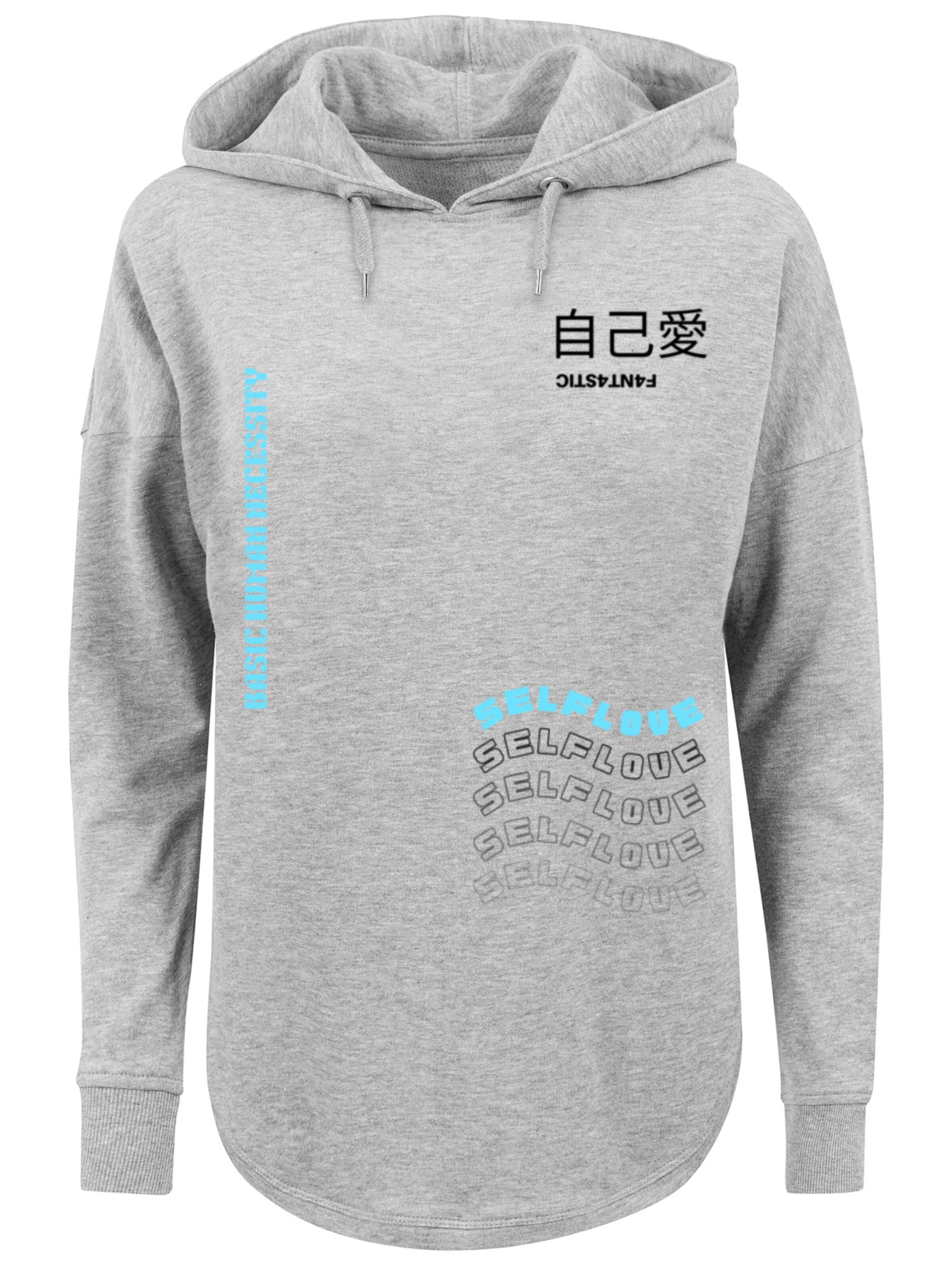 F4NT4STIC Sweatshirt 'Self Love' in Grey: front