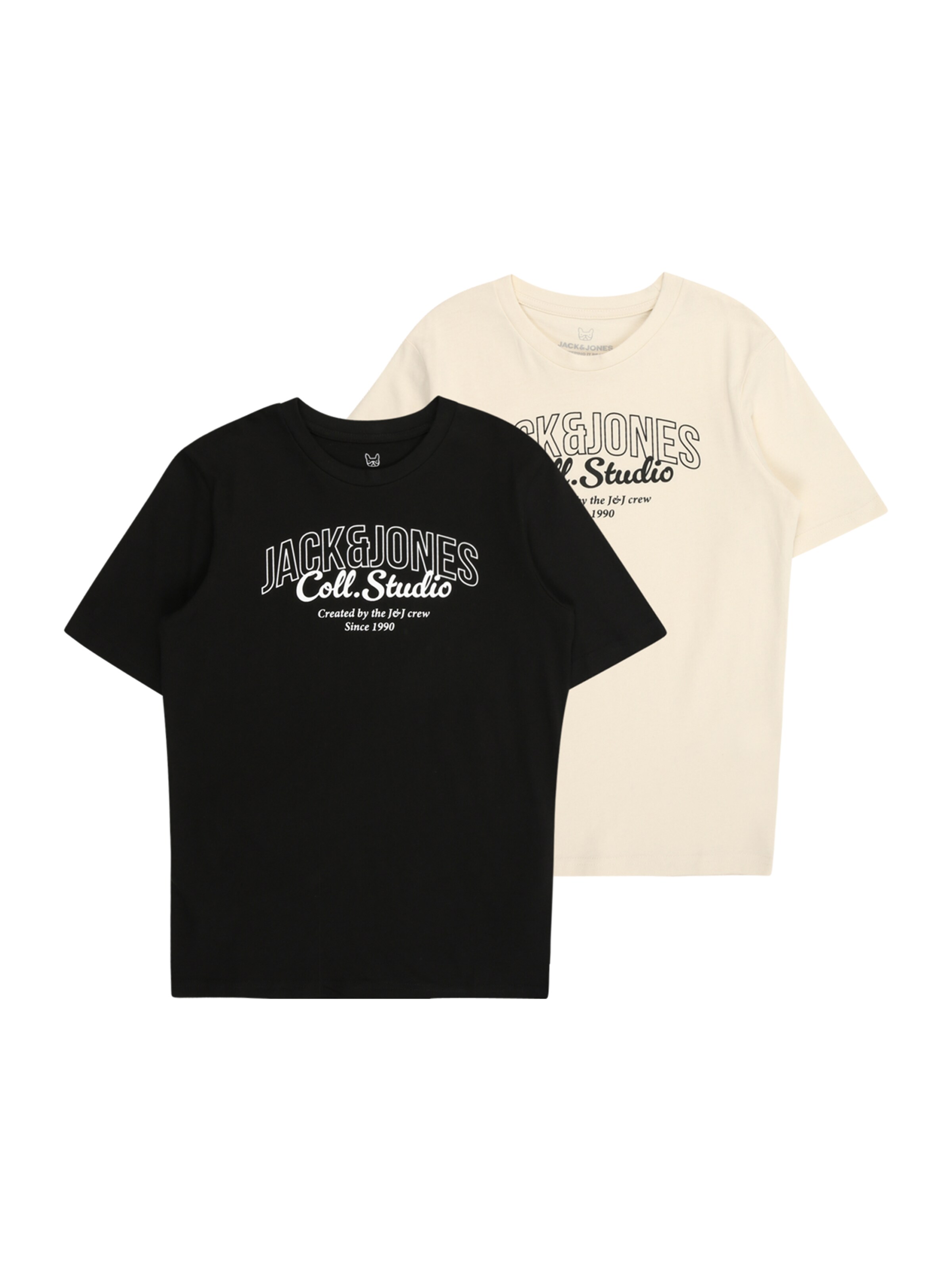 Jack & Jones Junior Shirt 'JJMakoto' in Zwart: voorkant