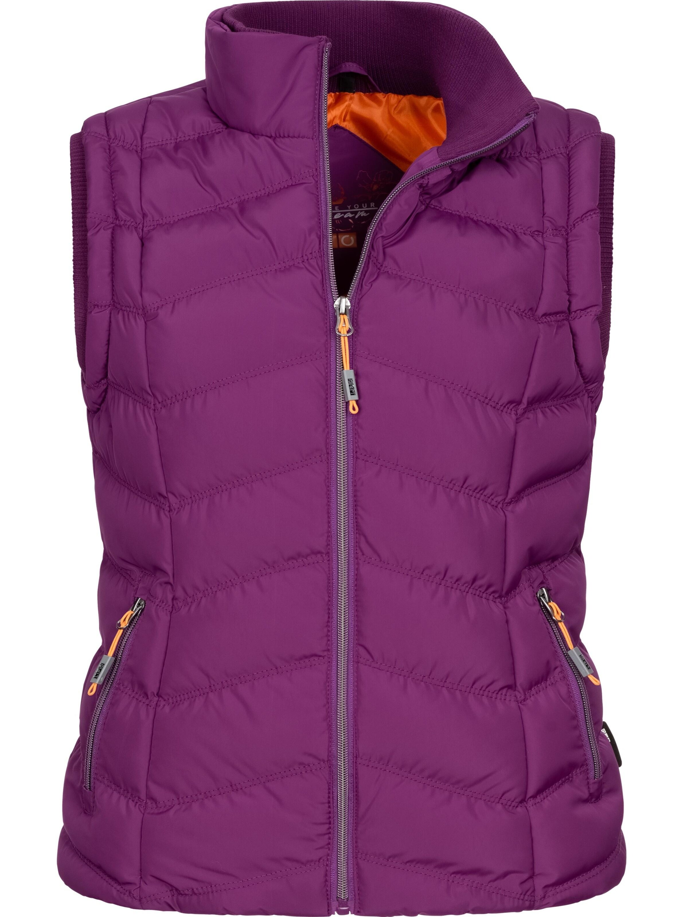 LPO Weste 'ELKLANDS' in Lila: Vorderseite