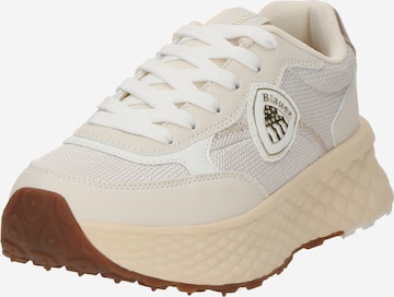 Baskets basses Blauer.USA en beige : devant