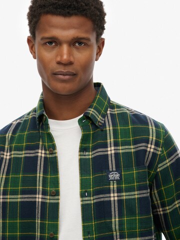 Superdry Comfort fit Srajca | zelena barva