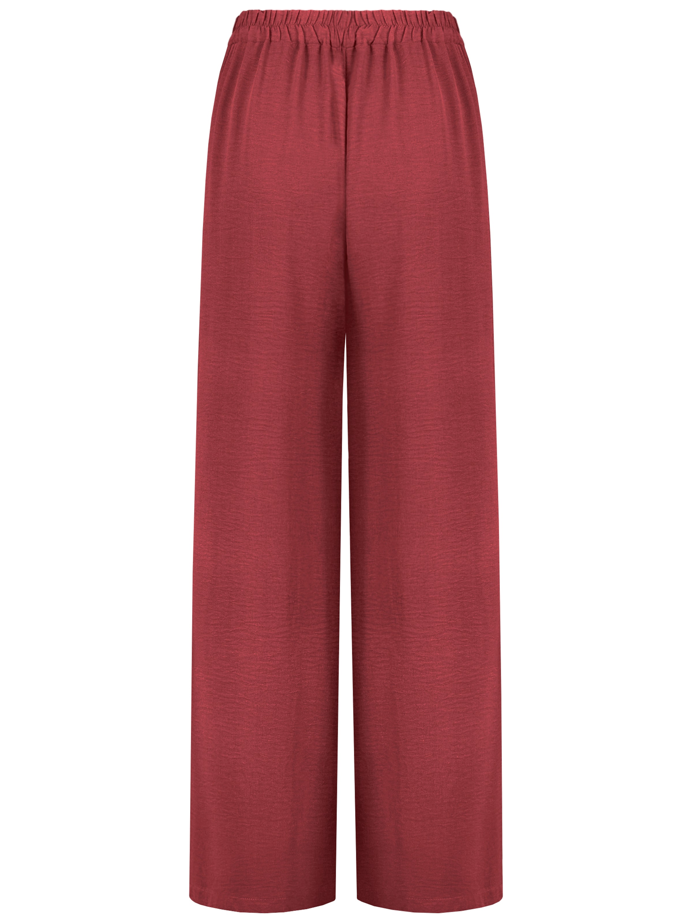 Sublevel Wide leg Pleat-Front Pants in Red