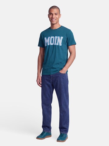 salzhaut Shirt 'Diek - Moin' in Blue: front