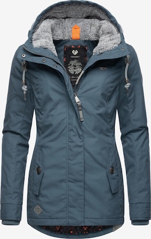 Ragwear Winter Jacket 'Monade' in Blue: front