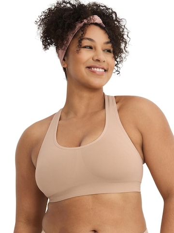 JOCKEY Bralette Sports Bra 'Seamfree™ Mid Impact Sports Bra' in Beige: front