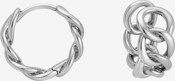 Sofia Milani Ohrringe 'Cable Chain' in Silber: Vorderseite