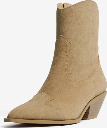 Ankle boots di Bershka in beige: frontale