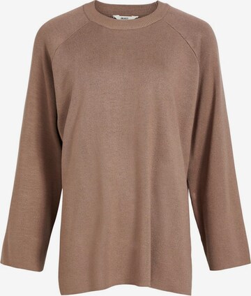 Pull-over OBJECT en marron : devant