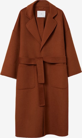 MANGO Between-Seasons Coat 'brandon' in Brown: front