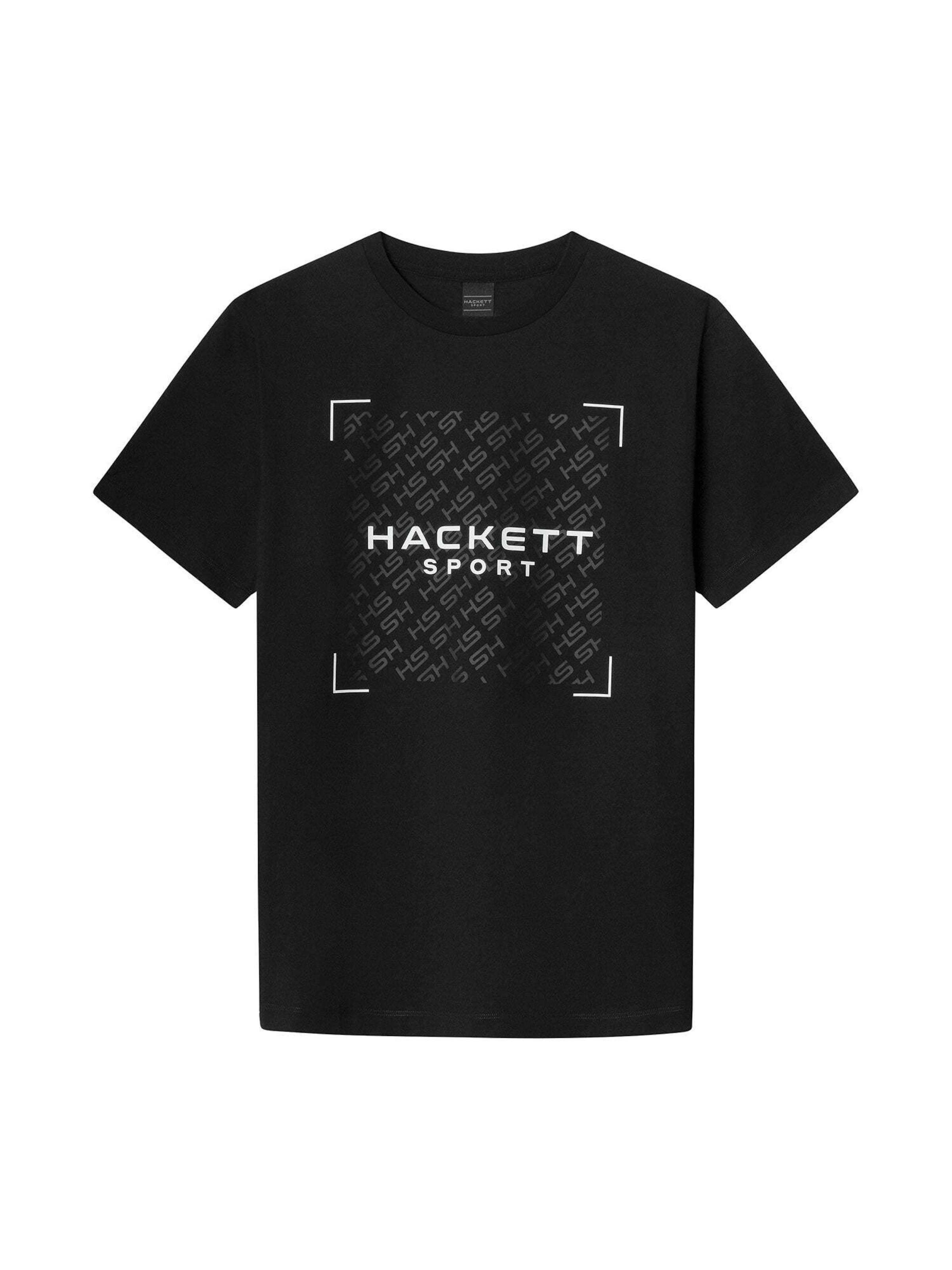 Hackett London T-Shirt in Schwarz: Vorderseite