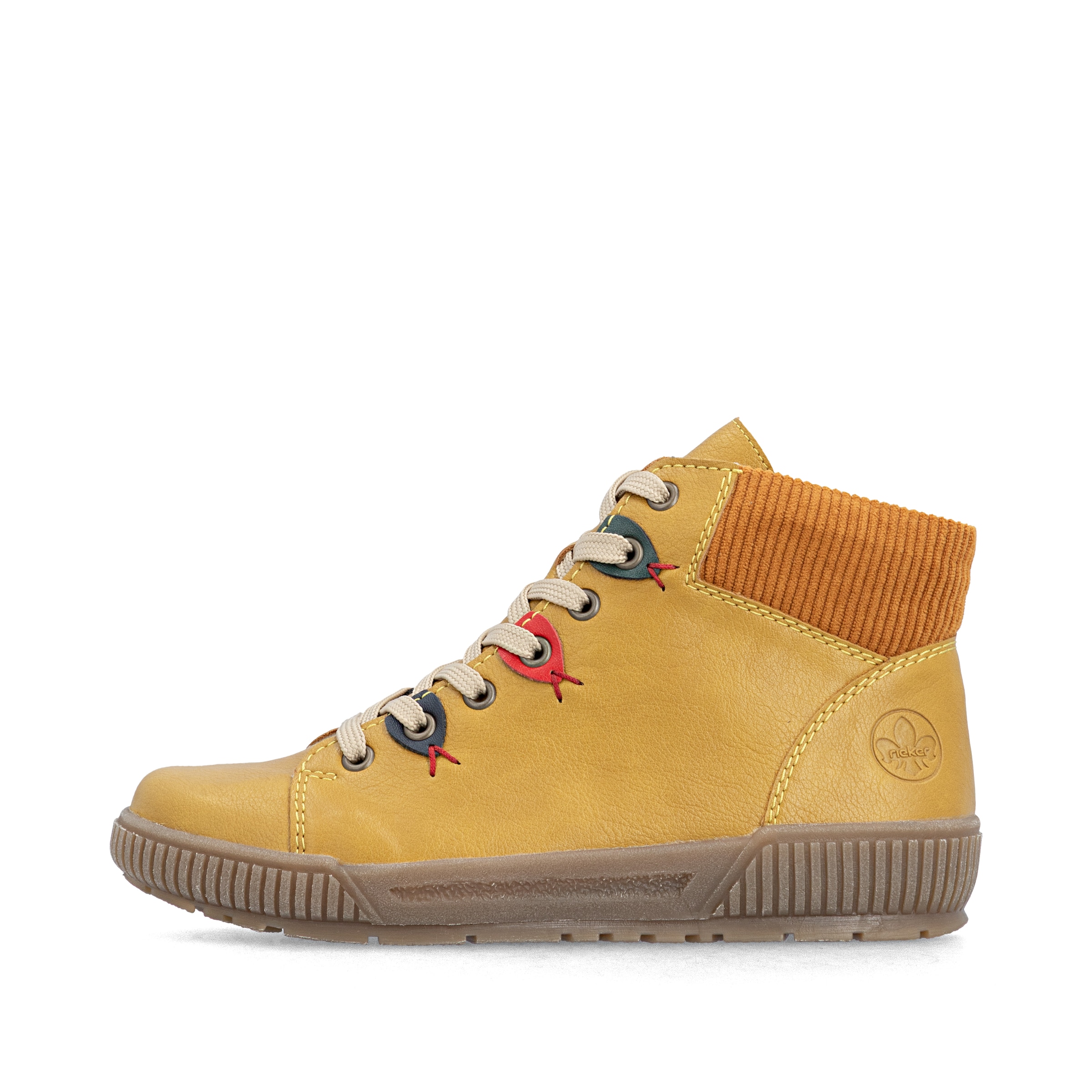 Bottes à lacets Rieker en jaune