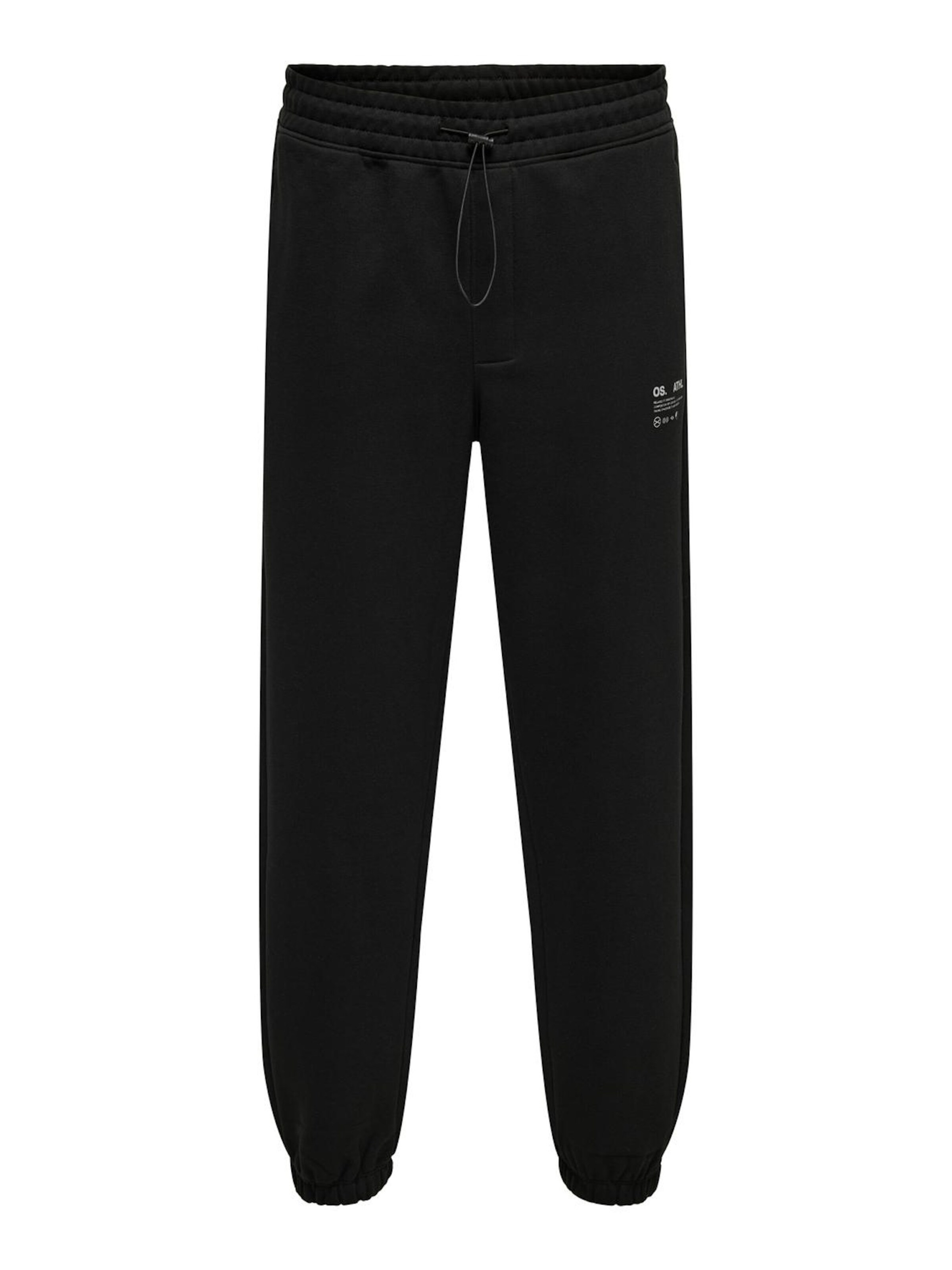 Loosefit Pantaloni 'Engel Rlx' di Only & Sons in nero: frontale