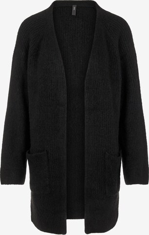 Y.A.S Knit cardigan 'Alva' in Black: front