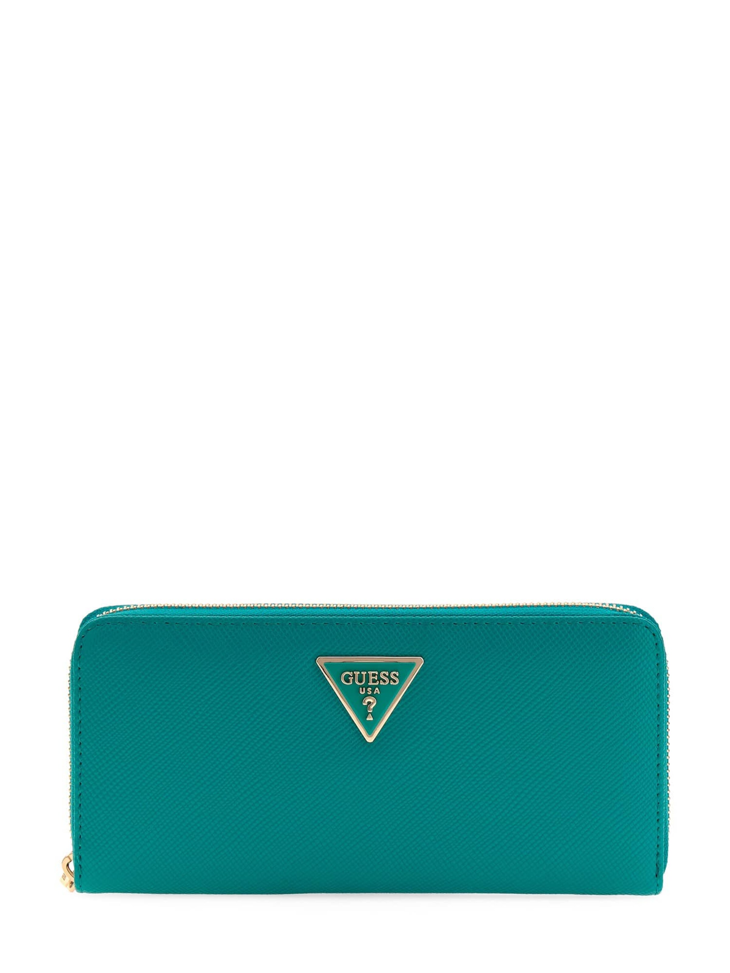 GUESS Wallet 'Laurel' in Green: front
