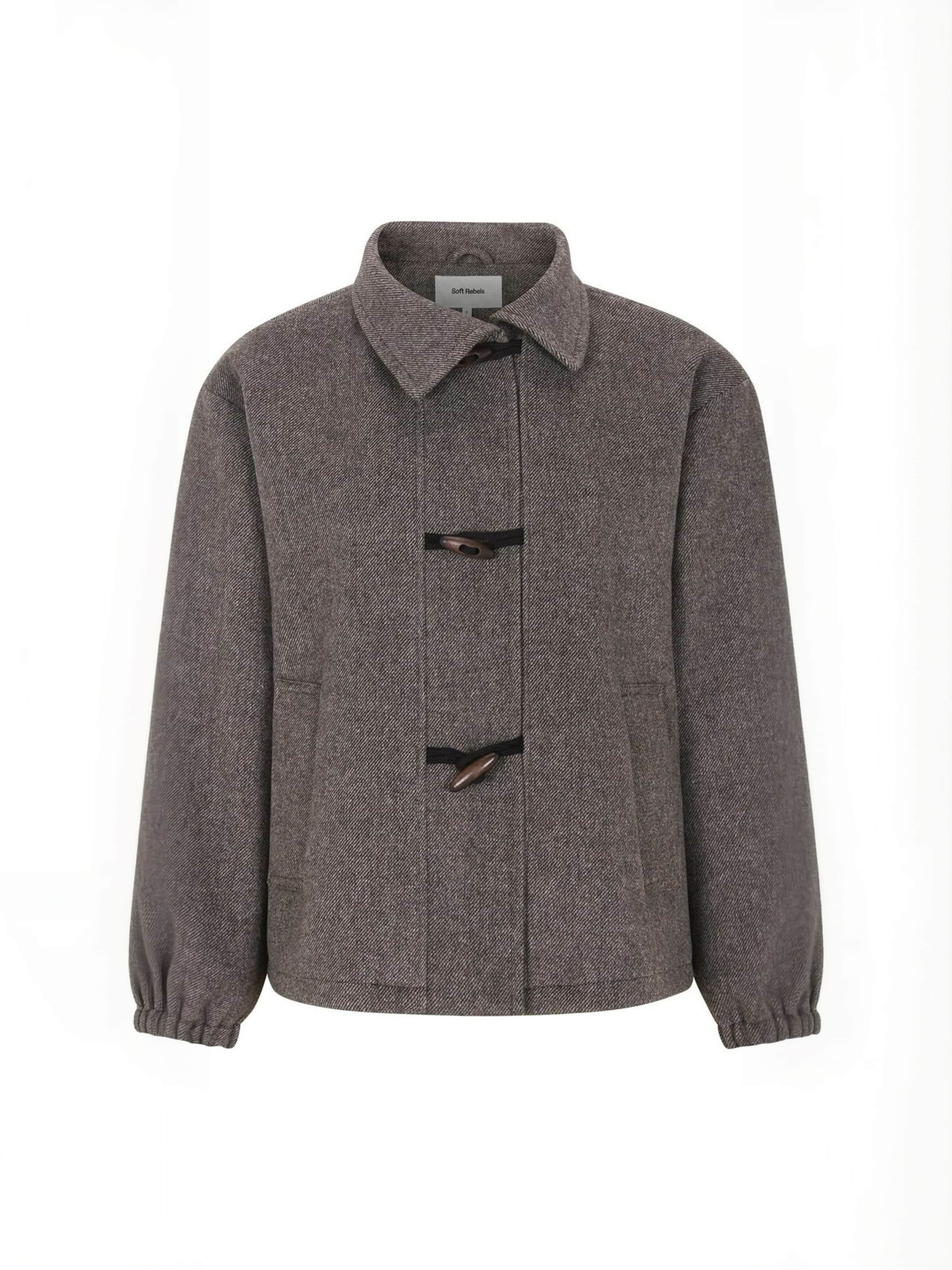 Veste mi-saison ' SRBlake ' Soft Rebels en noir : devant