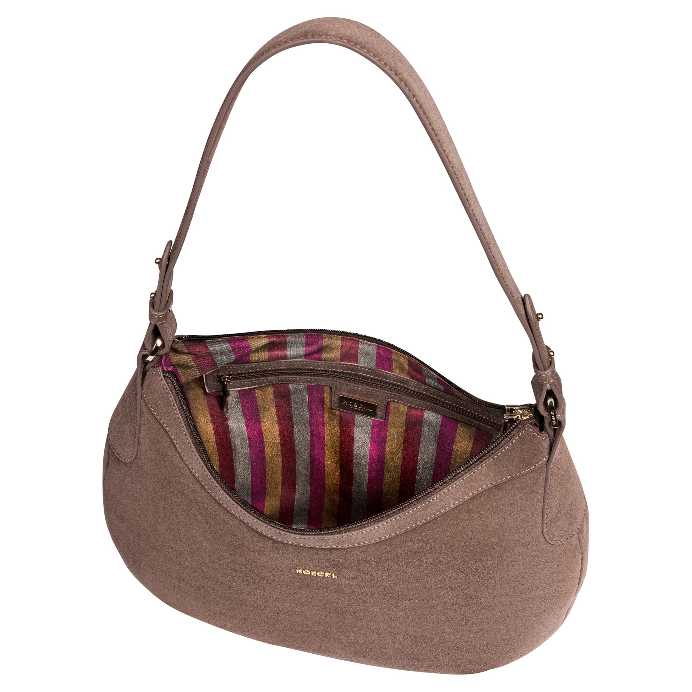 Borsa a spalla 'LIBERTY SCHULTERTASCHE NUBUK MEDIUM' di Roeckl in marrone