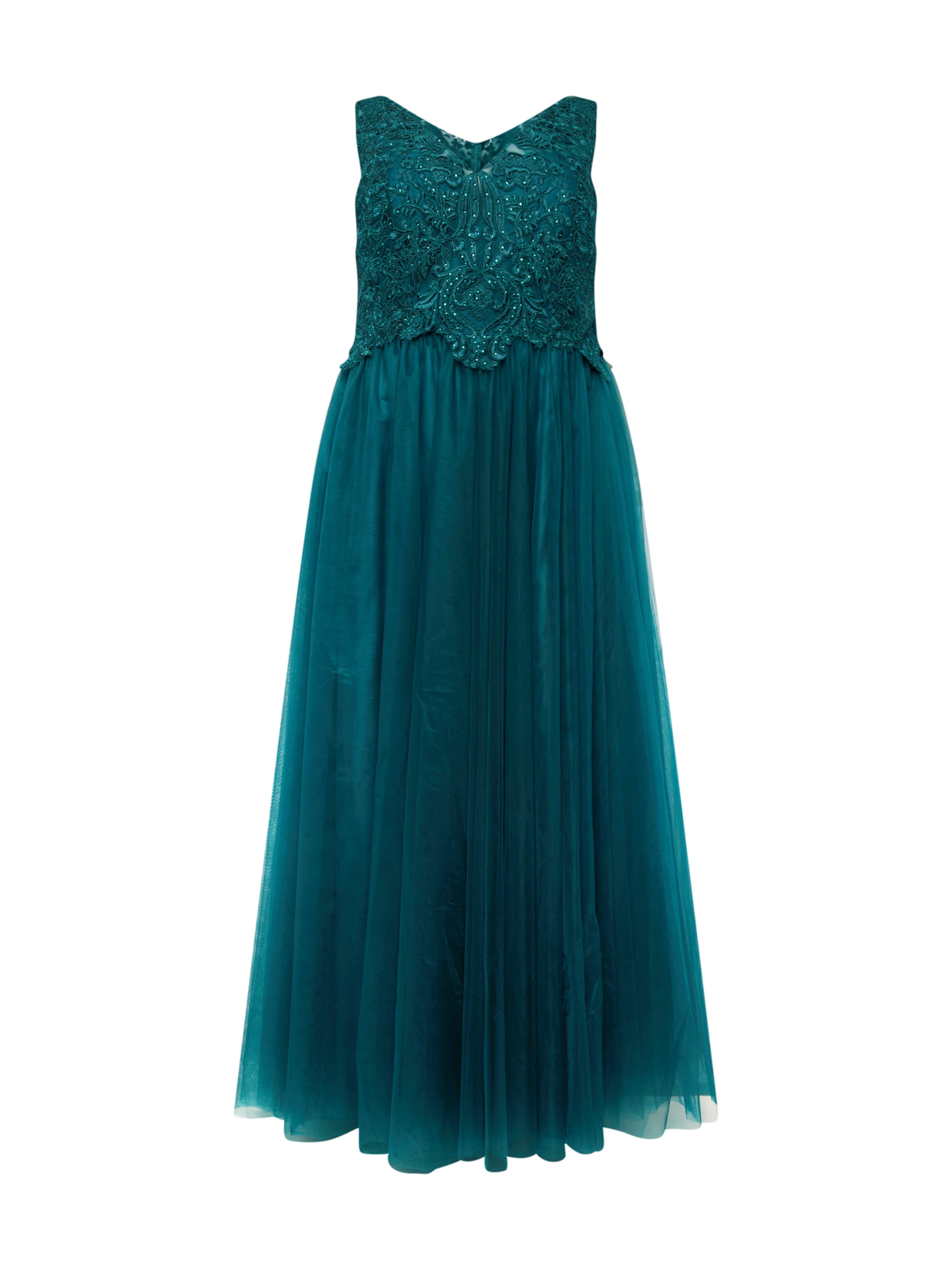 Robe de soirée My Mascara Curves en vert : devant