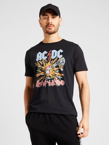 AÉROPOSTALE Póló 'ACDC BLOW UP YOUR VIDEO' - fekete: elől
